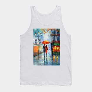 Romantic walk around the city Tank Top